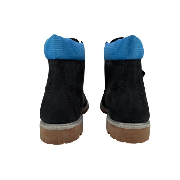 Timberland Premium 6 Inch Boots Mens 13 Black Nubuck Leather WP Blue Collar main image 12